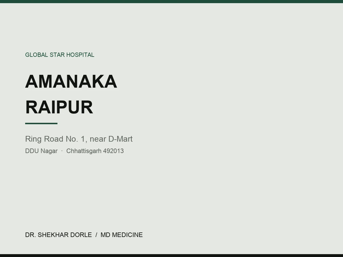 Global Star Hospital in Amanaka, Raipur